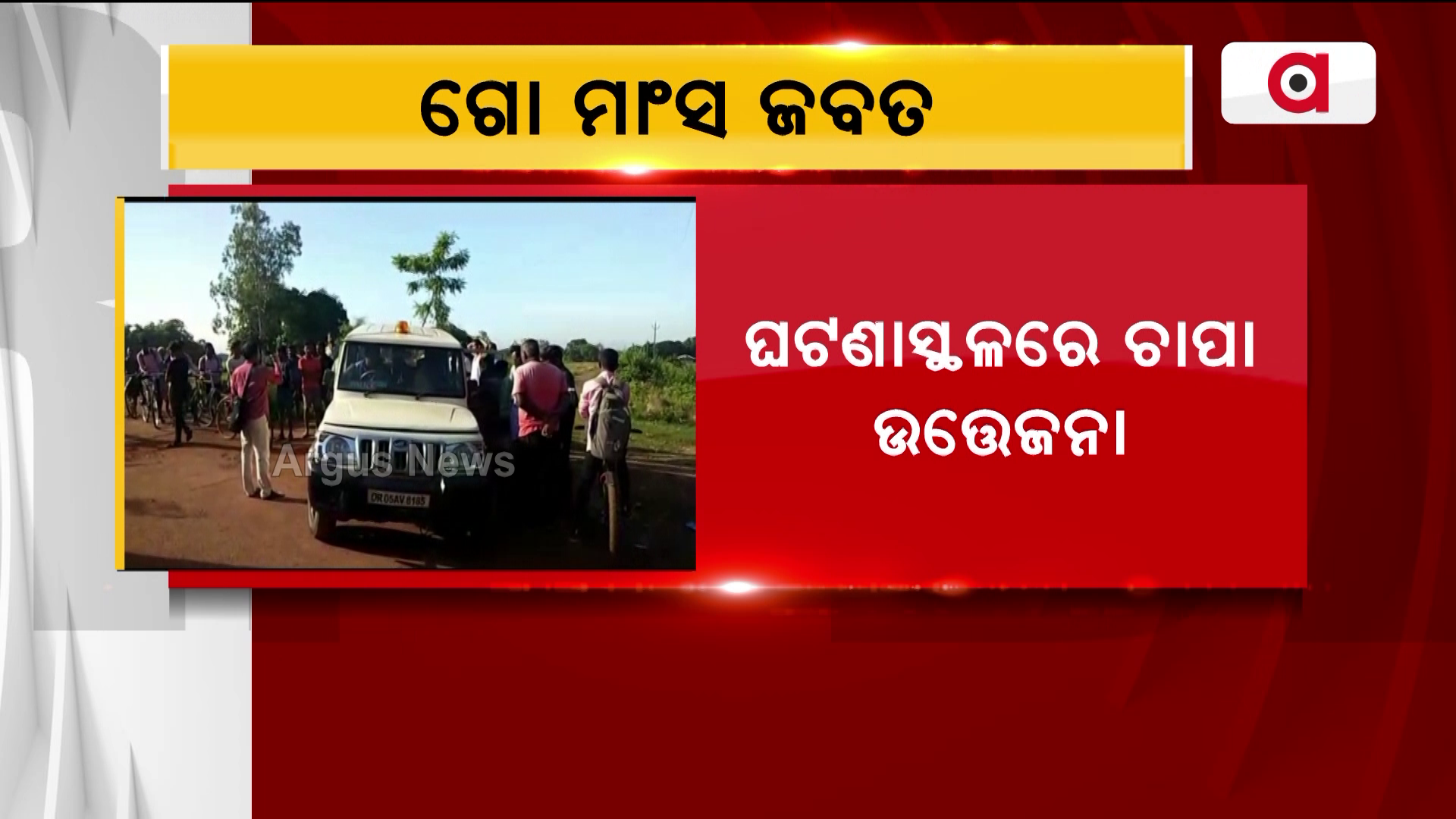 ସିମୁଳିଆ ଥାନା ଅଧିନ ବରୀ ଗାଁରେ ଗୋ ମାଂସ ଜବତ