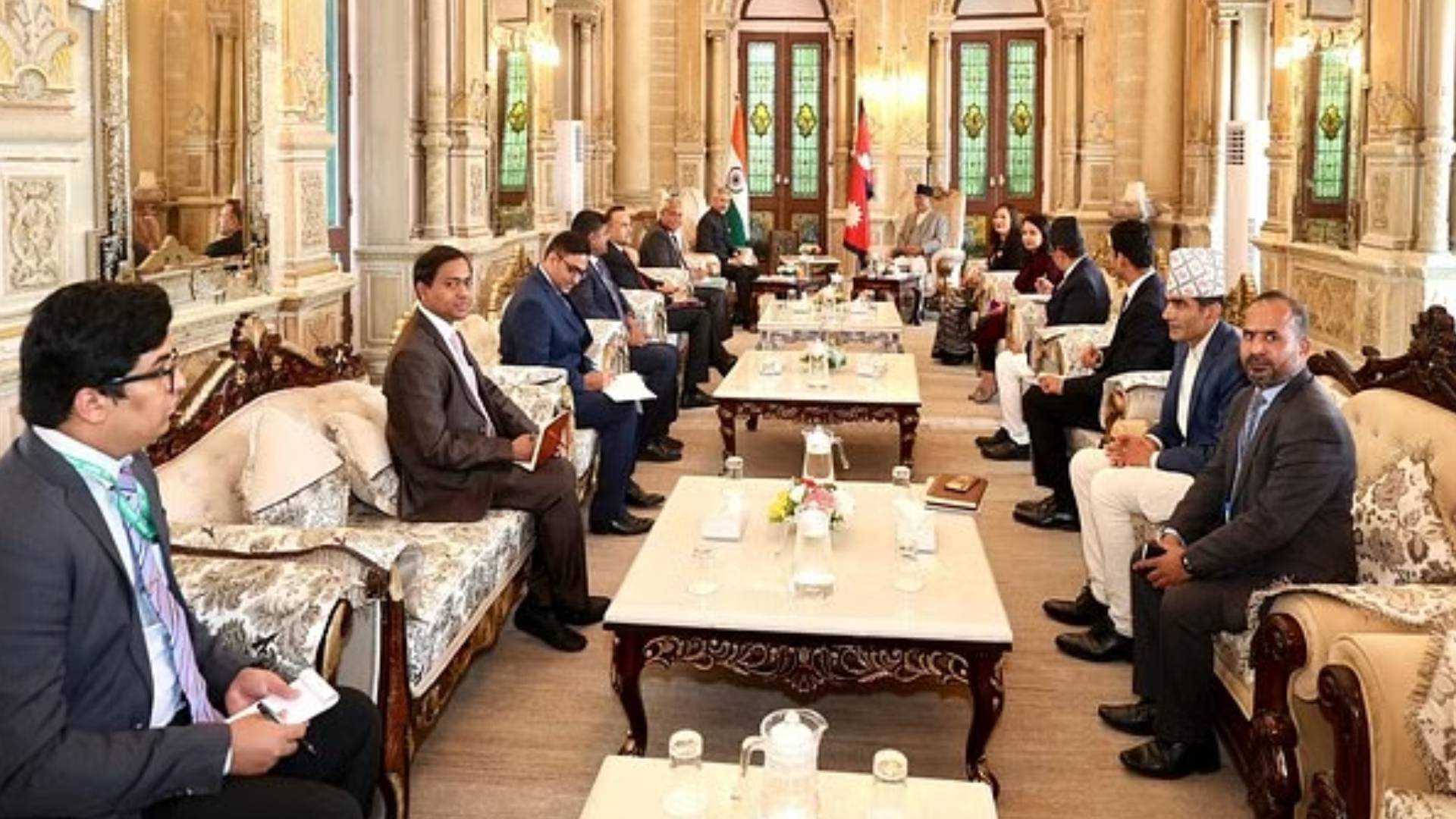 EAM Jaishankar Calls On Nepal PM Pushpa Kamal Dahal In Kathmandu