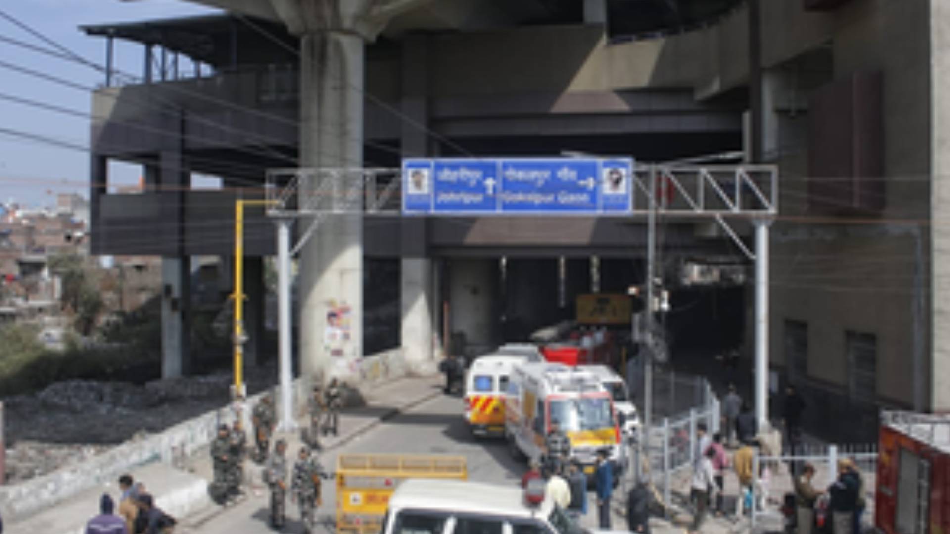 Man Dies In Gokulpuri Metro Station Wall Collapse In Delhi