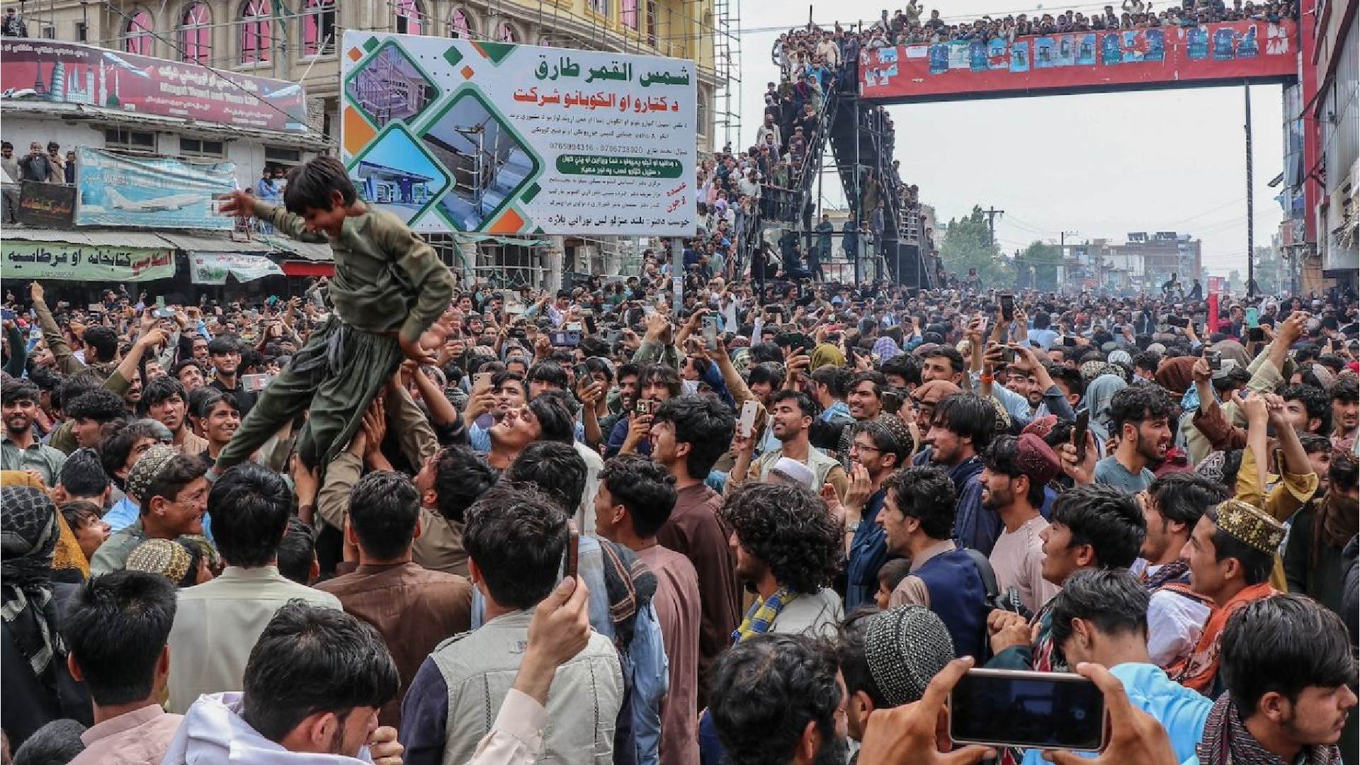 As if the whole of Afghanistan is on the streets, this celebration is no less than winning the World Cup, the pictures will thrill