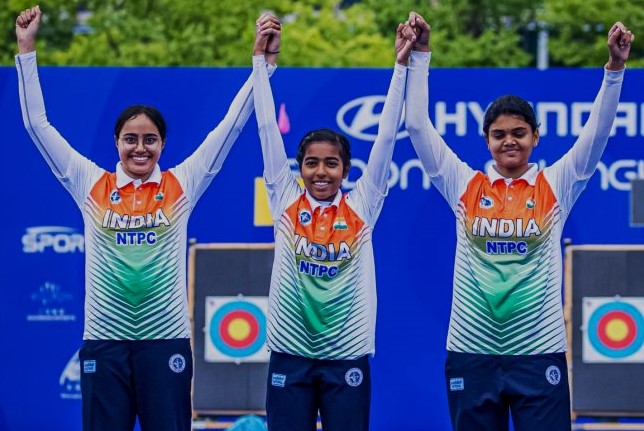 Indian women compound archers secure gold at World Cup