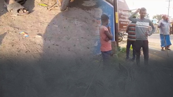 ରାସ୍ତା ସାରା କୁଢ଼ କୁଢ଼ ଅଜଣା ପୋକ
