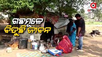 ବେସାହାରା ପରିବାର, ଖରା ହେଉ କି ବର୍ଷା ମୁଣ୍ଡ ଗୁଞ୍ଜିବାକୁ ଜରିପାଲ ଭରସା