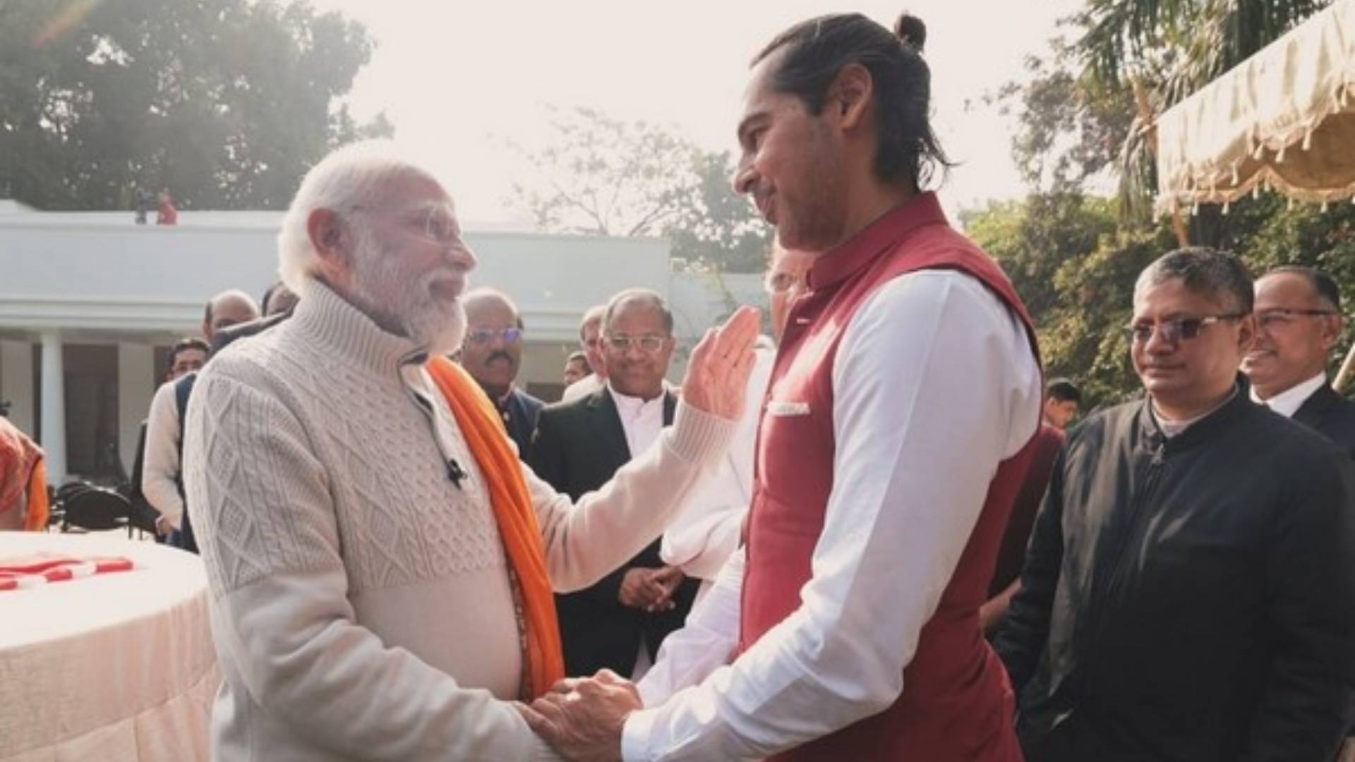Dino Morea Attends Christmas Celebrations At PM Modi's Delhi Residence
