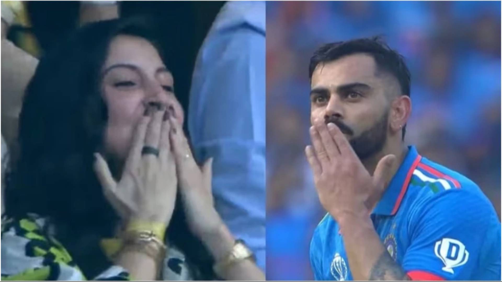 Anushka Sharma Blows Flying Kisses to Virat Kohli After his 50th ODI Century, Calls her God's Child