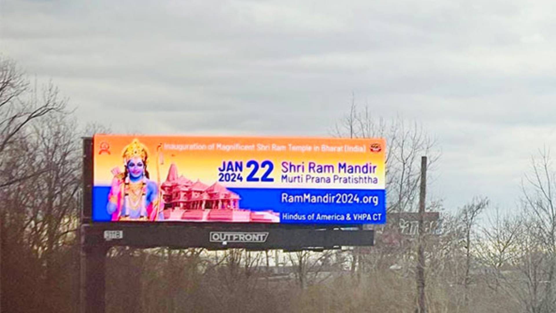 Ahead Of January 22 Opening, 40 Giant Billboards Displaying Ram Mandir Go Up Across 10 US States