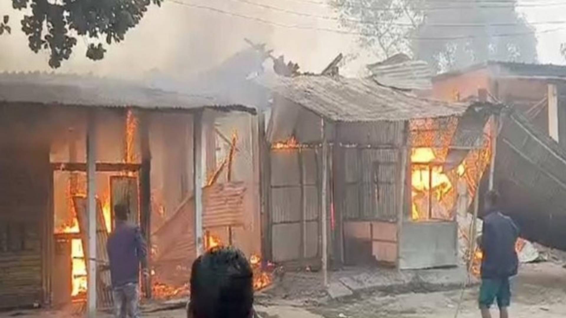 Assam: Fire Breaks Out In Market Area Near Rangia In Kamrup District