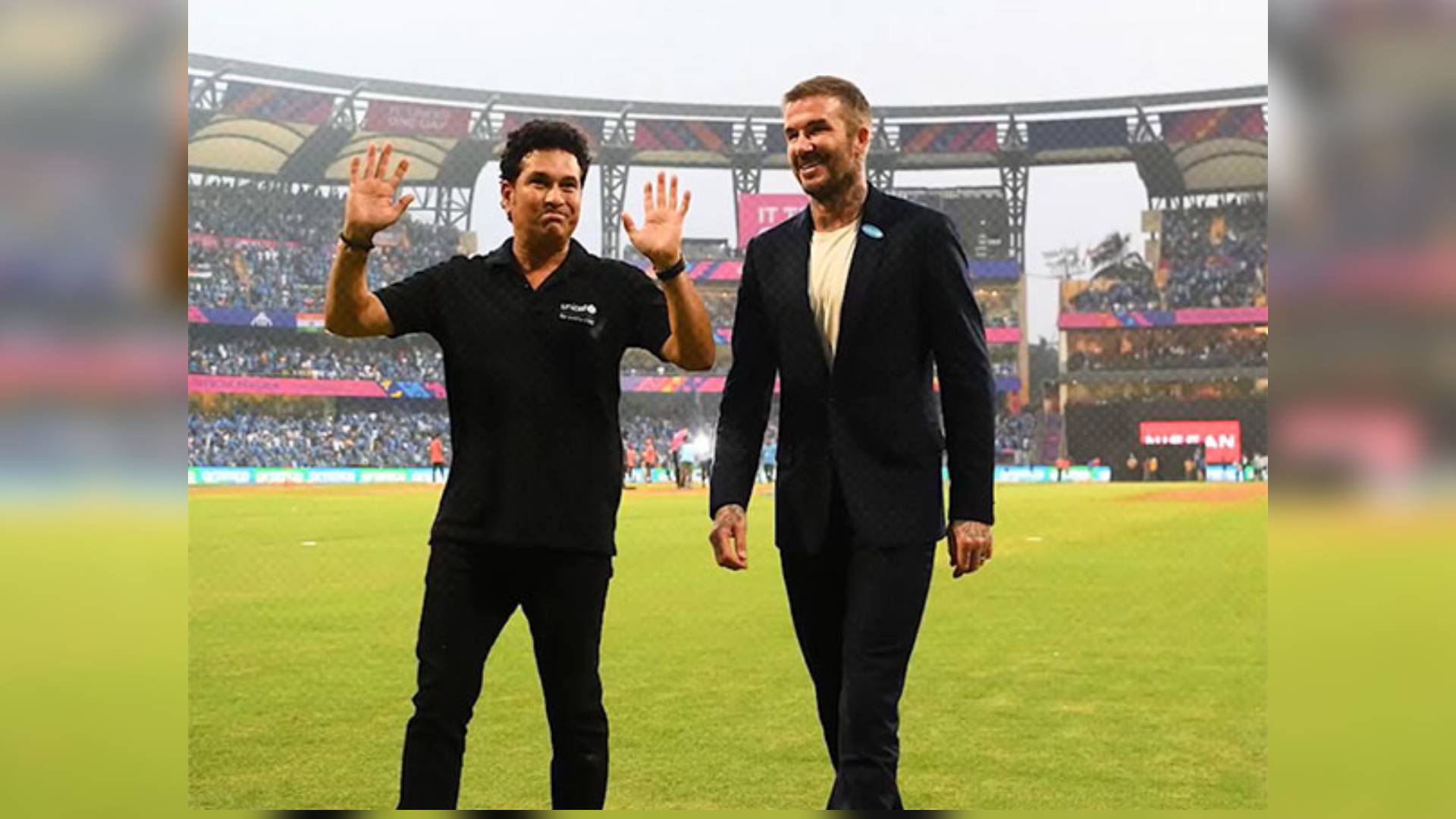 David Beckham Gets "Goosebumps" While Walking At Wankhede With Sachin Tendulkar