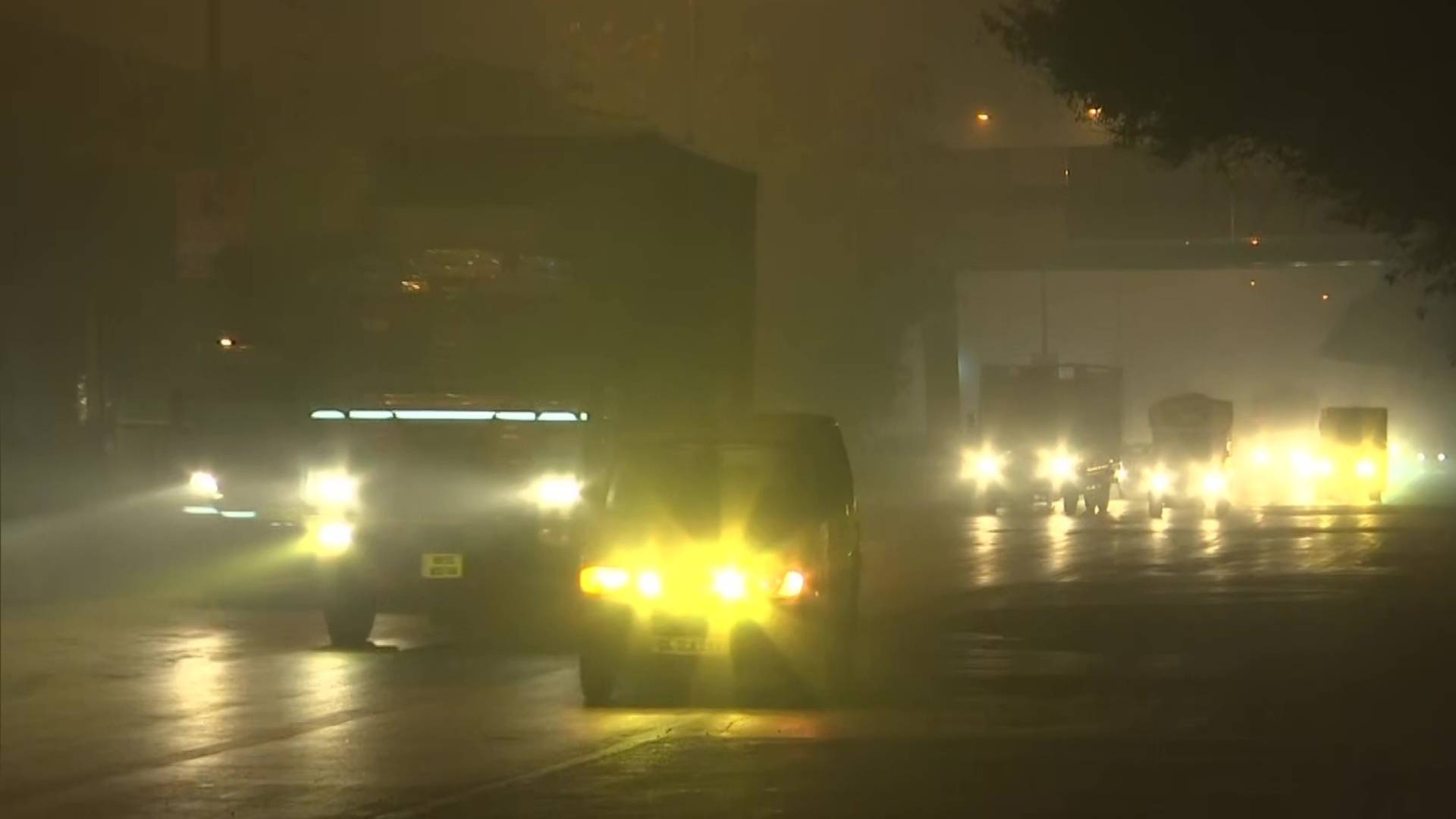 Delhi: Dense Fog Envelopes City, Reducing Visibility