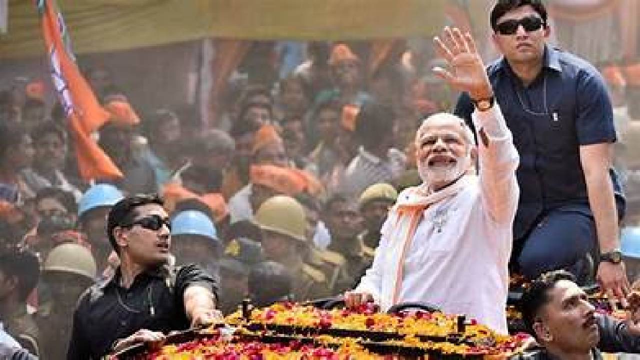 PM Modi Holds Roadshow In Varanasi, Offers Prayers At Kashi Vishwanath Temple