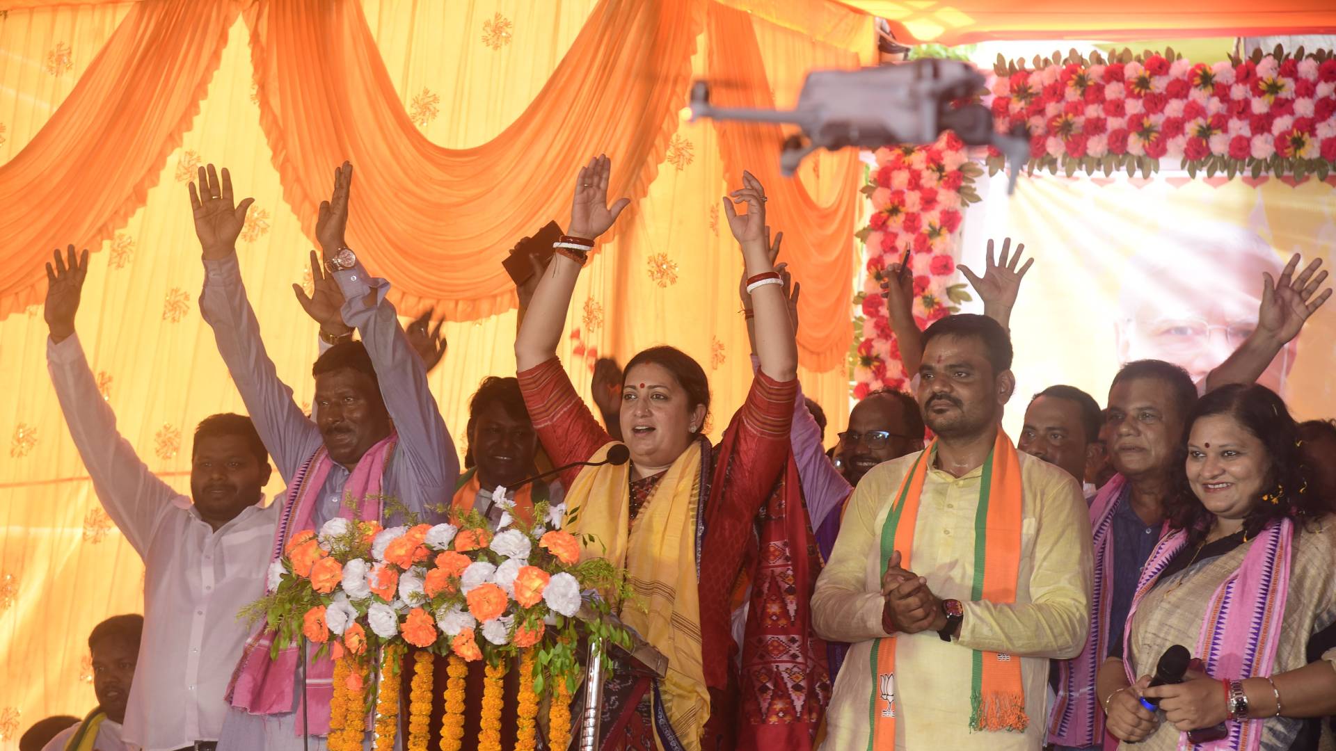 Union Minister Smriti Irani Urges Voters To Support BJP To Free Odisha From "Tamil Babu's Captivity"