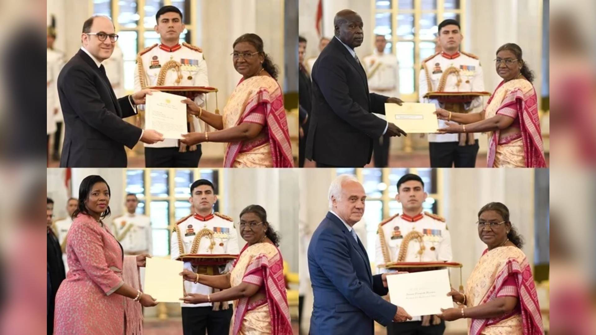 President Murmu Accepts Credentials From Envoys Of Four Nations