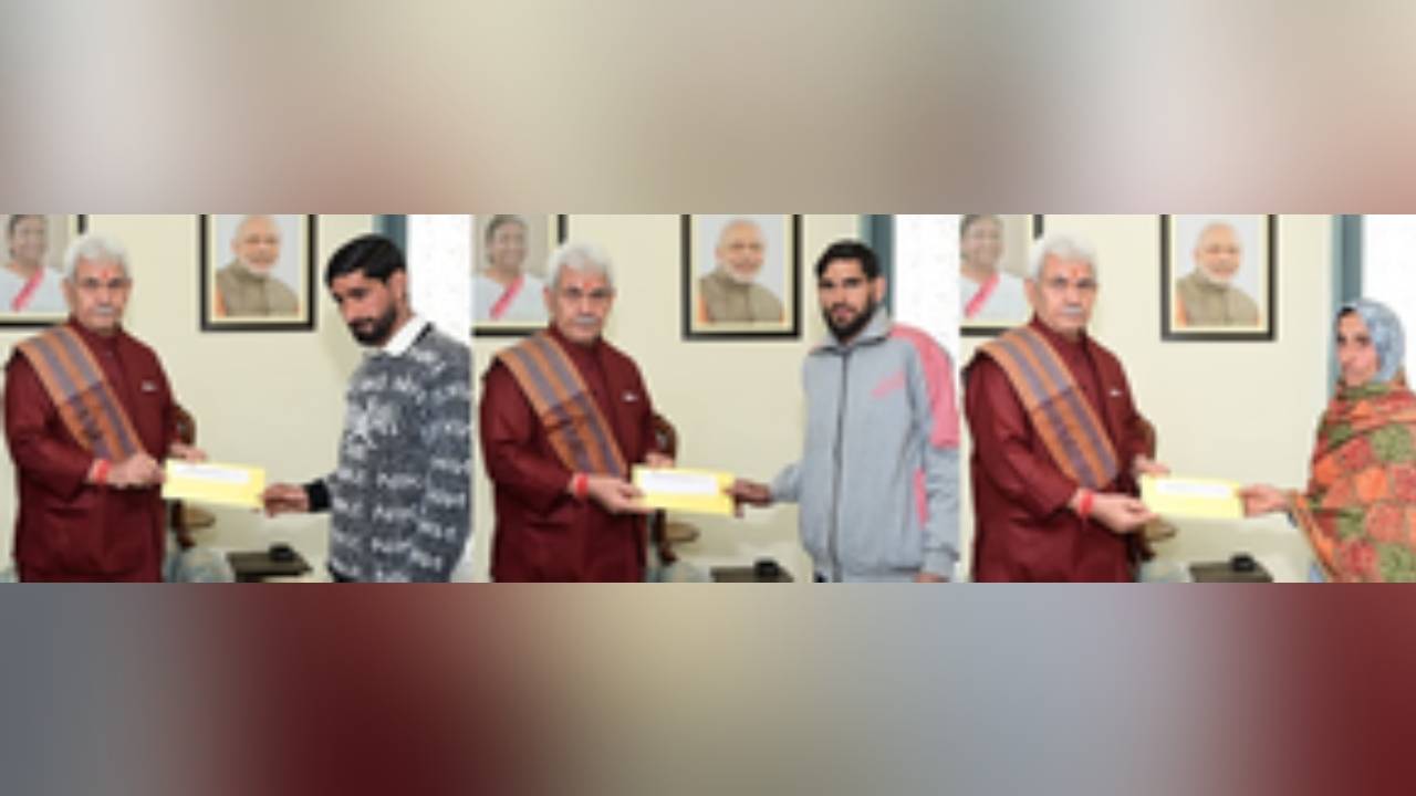 J&K L-G Hands Over Appointment Letters To Kin Of Civilians Killed In Poonch