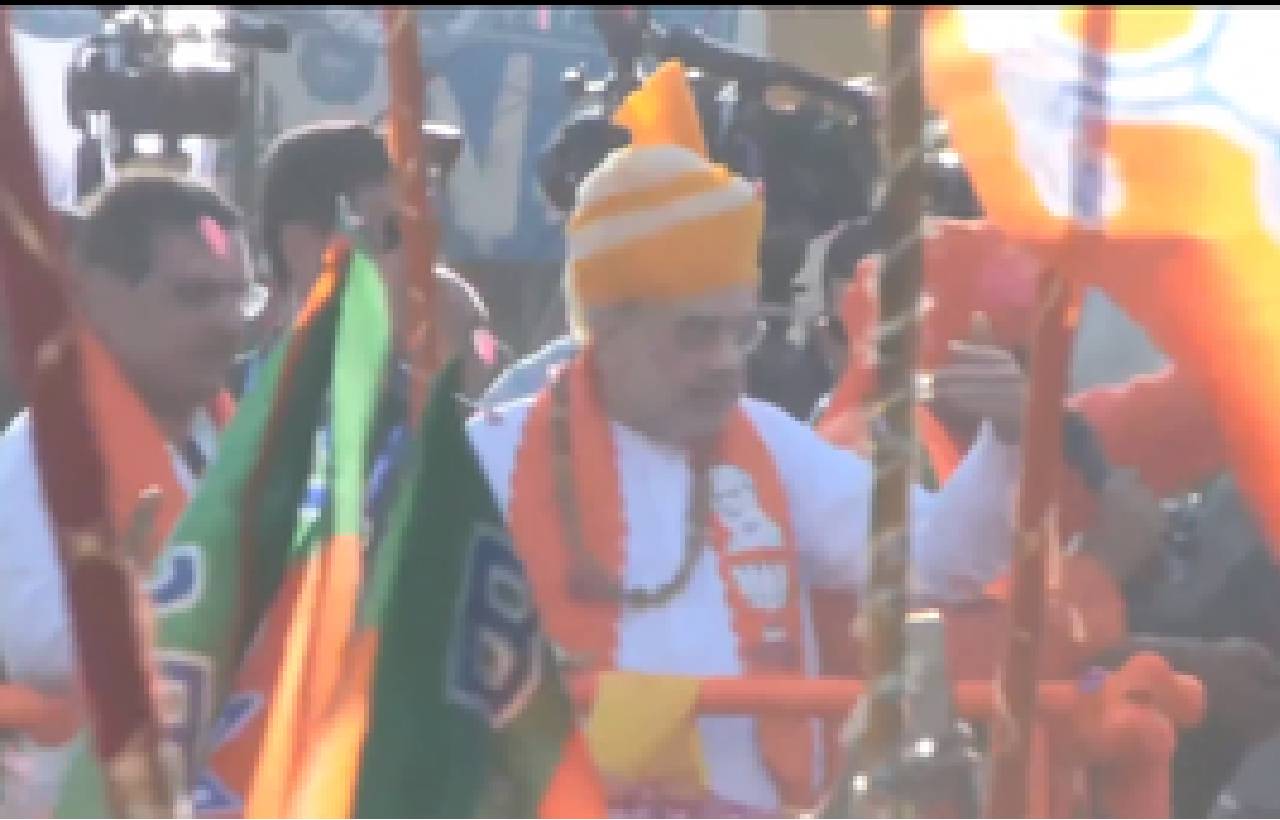 Amit Shah Chairs Meeting Of Lok Sabha Core Committees In Jaipur, Holds Roadshow In Sikar