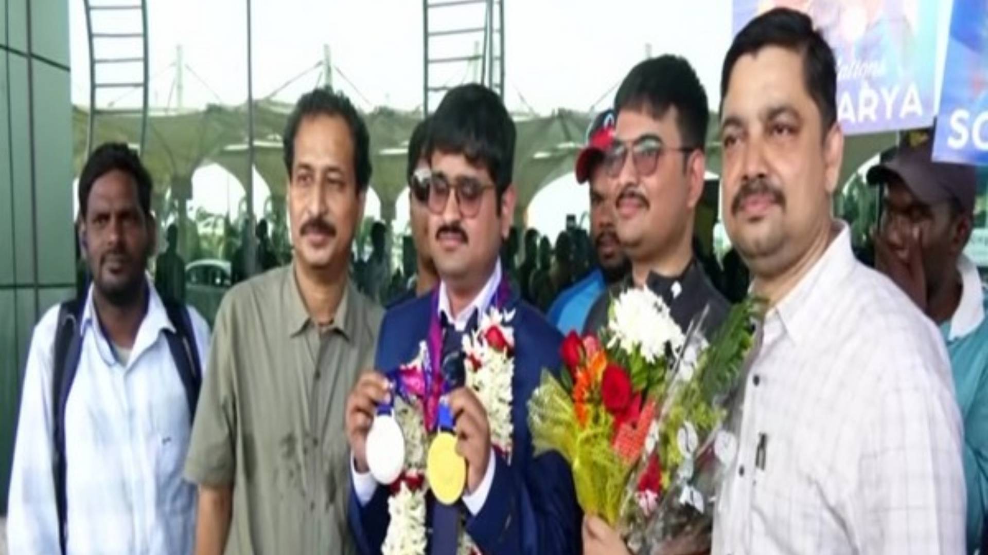 Asian Para Games Medalist Soundarya Pradhan Receives Grand Welcome In Bhubaneswar