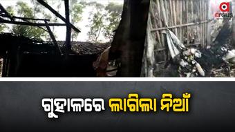 More than 25 goats and two cows were burnt alive in Balasore