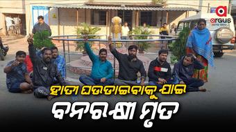 ହାତୀ ଘଉଡାଇବାକୁ ଯାଇ ବନରକ୍ଷୀ ମୃତ, କ୍ଷତିପୂରଣ ଦାବିରେ ପରିବାର