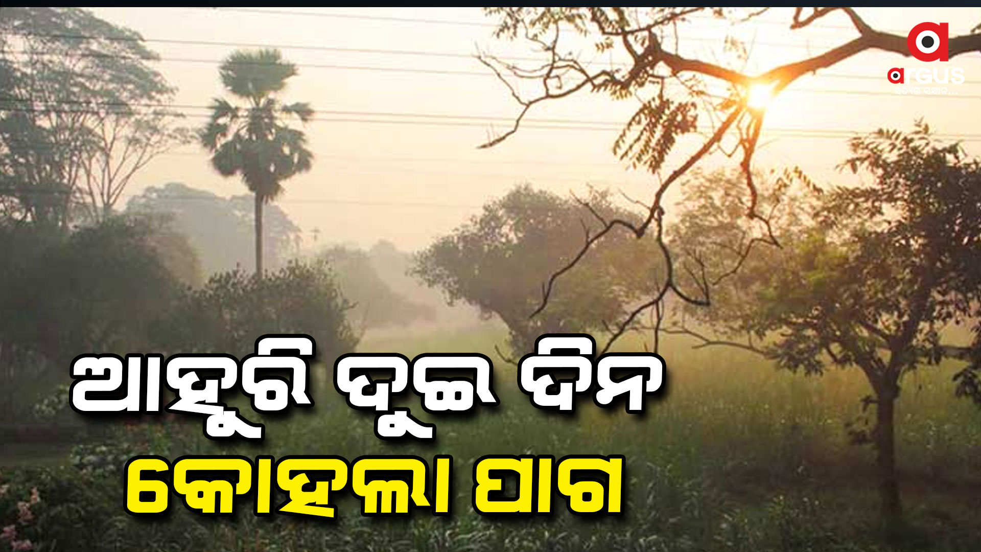 ଉତ୍ତର ଉପକୂଳ-ଉତ୍ତର ଆଭ୍ୟନ୍ତରୀଣ ଓଡିଶାରେ ସ୍ୱଳ୍ପରୁ ମଧ୍ୟମ ଧରଣର ବର୍ଷା