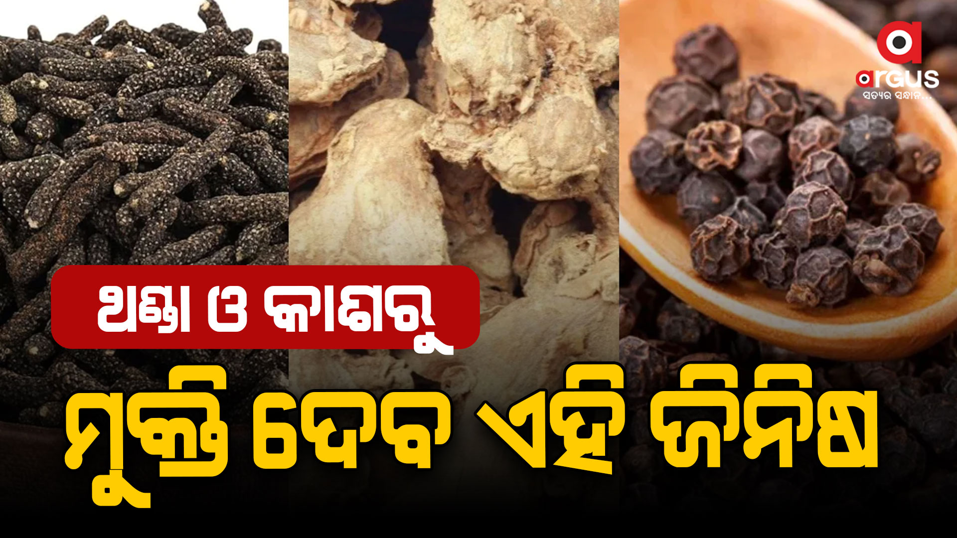 ଶୁଖିଲା ଅଦା, ଗୋଲମରିଚ ଏବଂ ପିପଳି ଉପକାରିତା