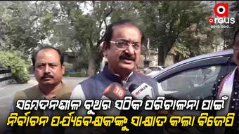 A special team of BJP paid a courtesy call to the election observers