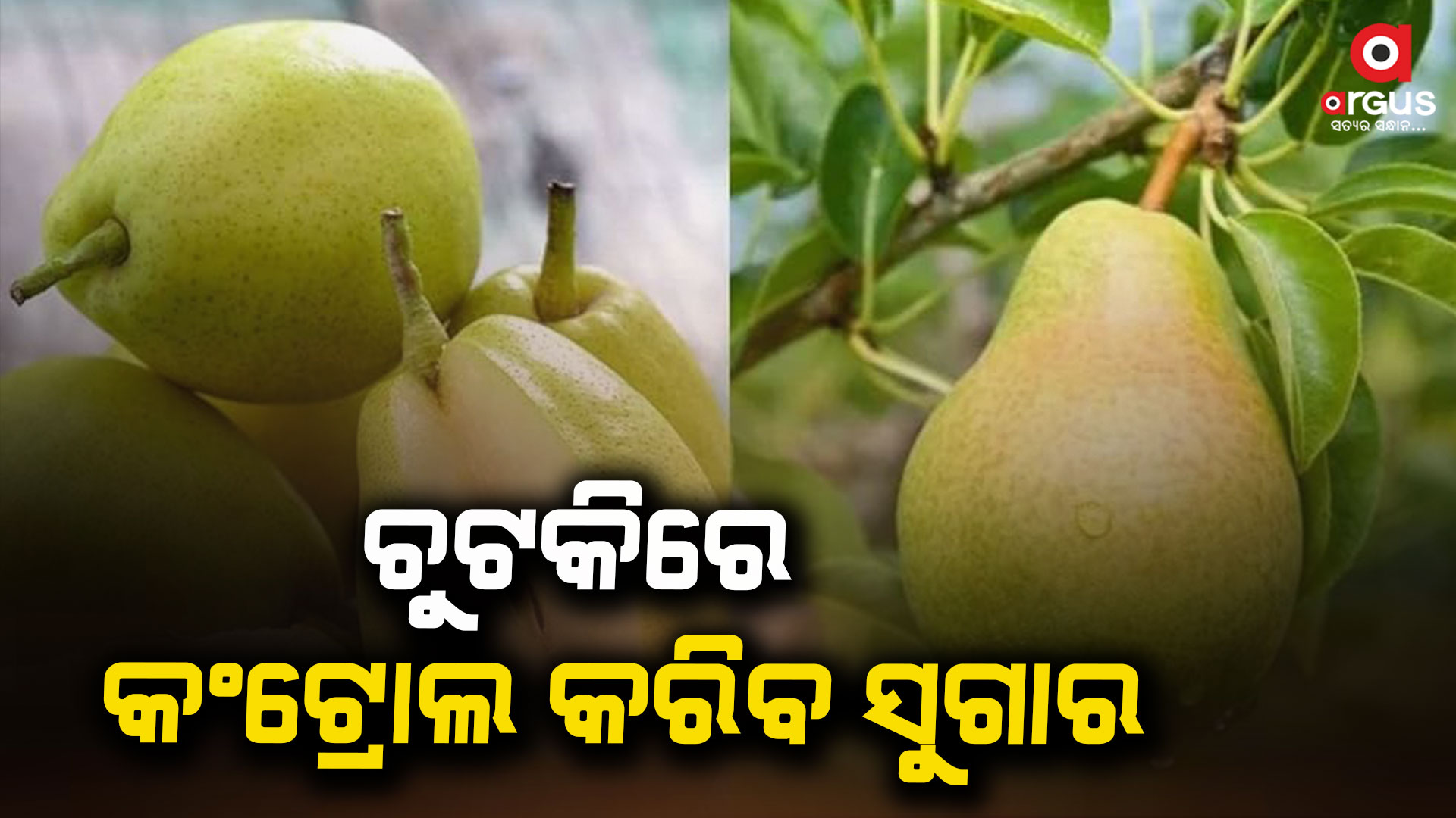 ସୁଗାର ନିୟନ୍ତ୍ରଣ କରିବ ନାଶପାତି