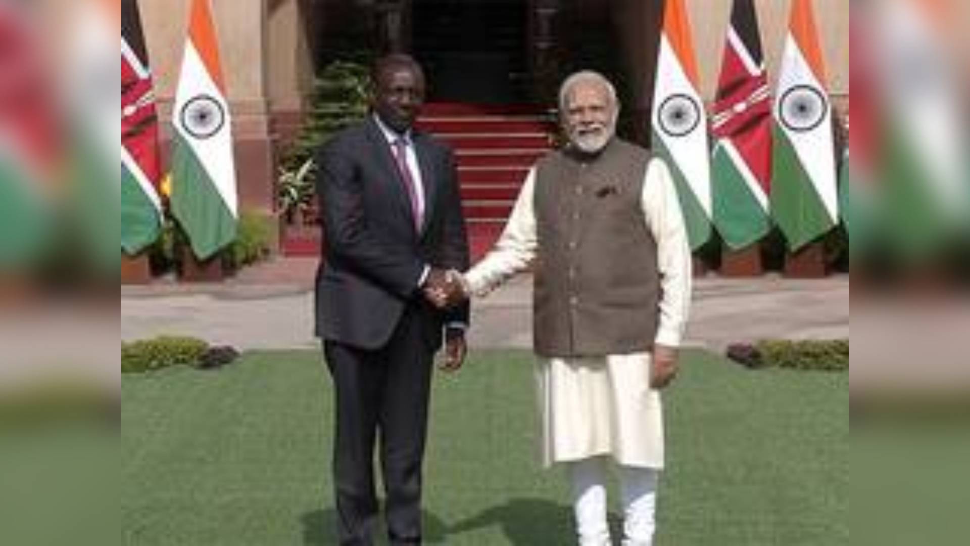 PM Narendra Modi Meets Kenyan President William Ruto At Hyderabad House In Delhi