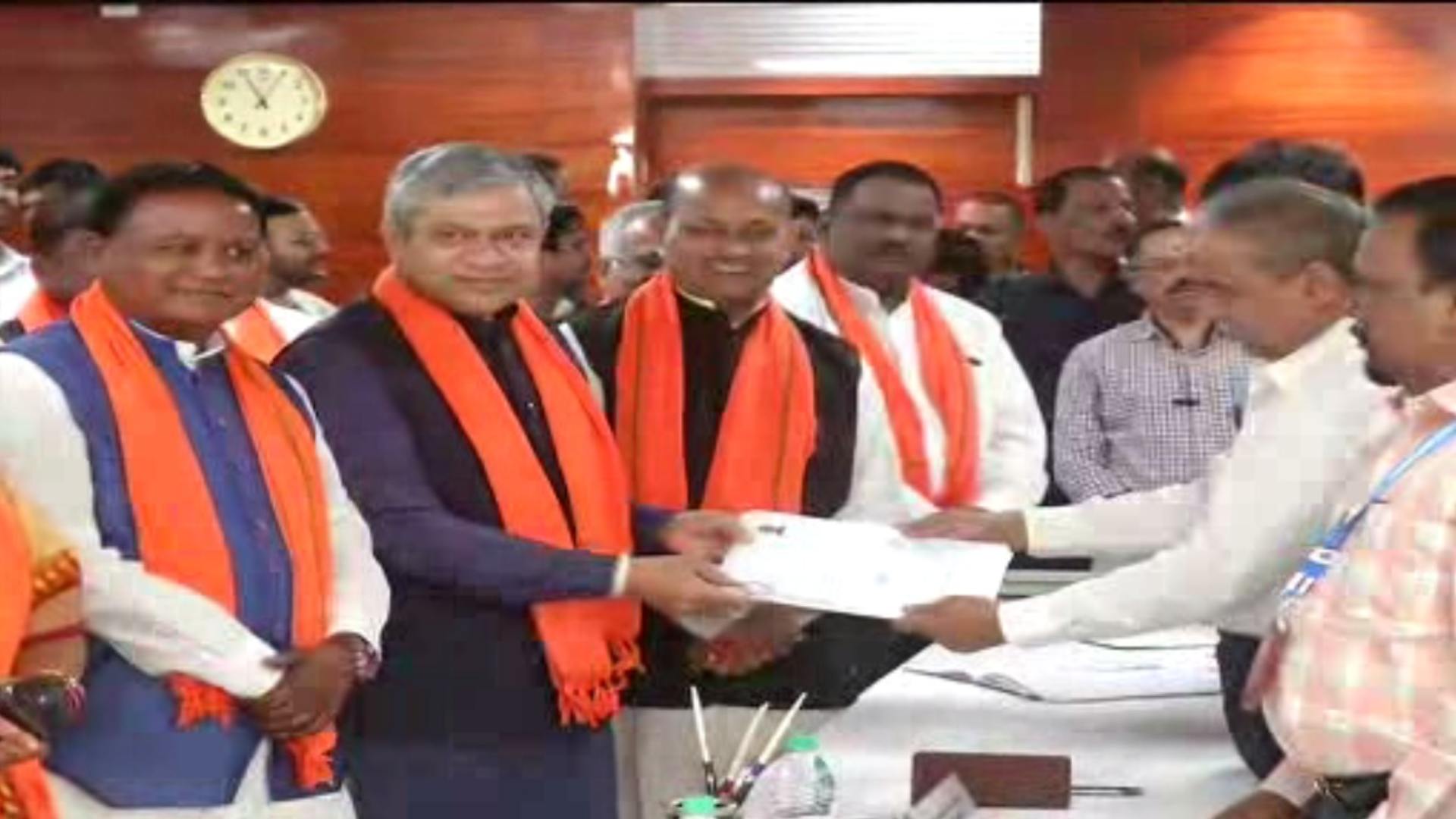 Union Minister Ashwini Vaishnaw Files Nomination Papers For Rajya Sabha Polls